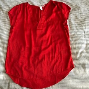 Orange H&M Silk blouse